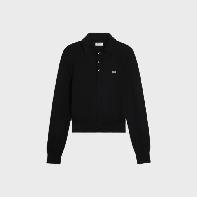 İnce Pamuklu Polo Kazak İnce Pamuklu Polo Kazak