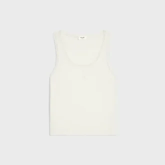 Noktalı Pamuk ve İpek Tank Top