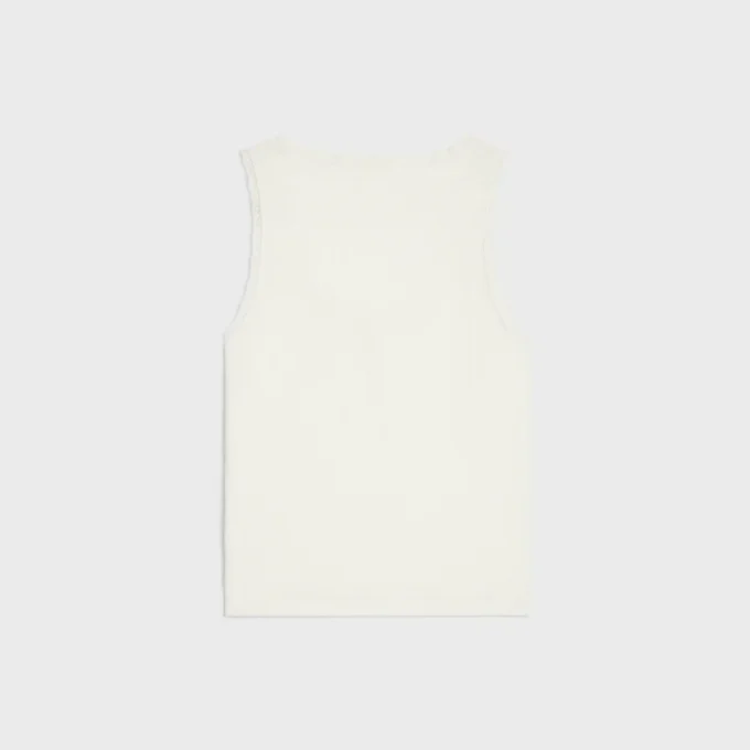 Noktalı Pamuk ve İpek Tank Top Noktalı Pamuk ve İpek Tank Top
