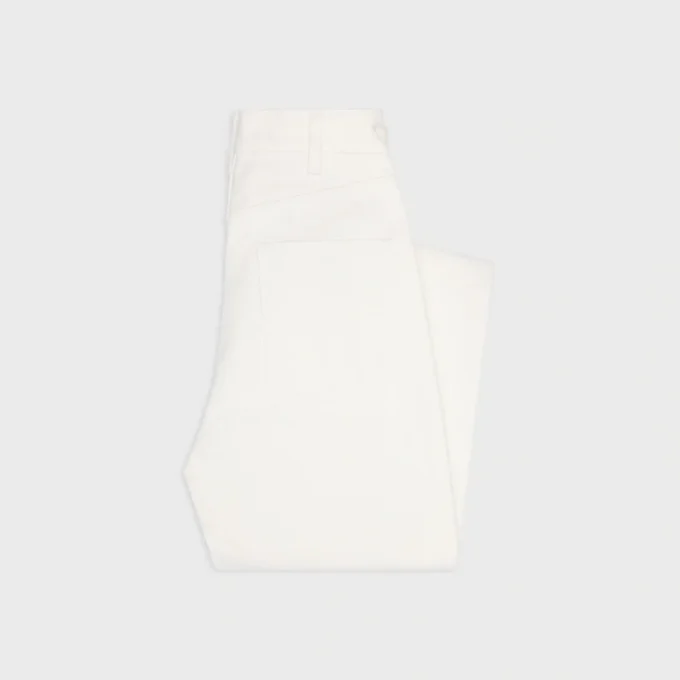 Optik Beyaz Yıkama Denim Jane Flared Jeans Optik Beyaz Yıkama Denim Jane Flared Jeans