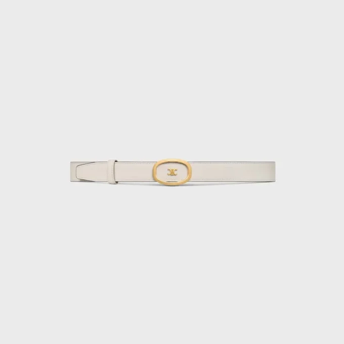 Orta 25 mm Çift Taraflı CELINE Alix Kemer Taurillon Orta 25 mm Çift Taraflı CELINE Alix Kemer Taurillon