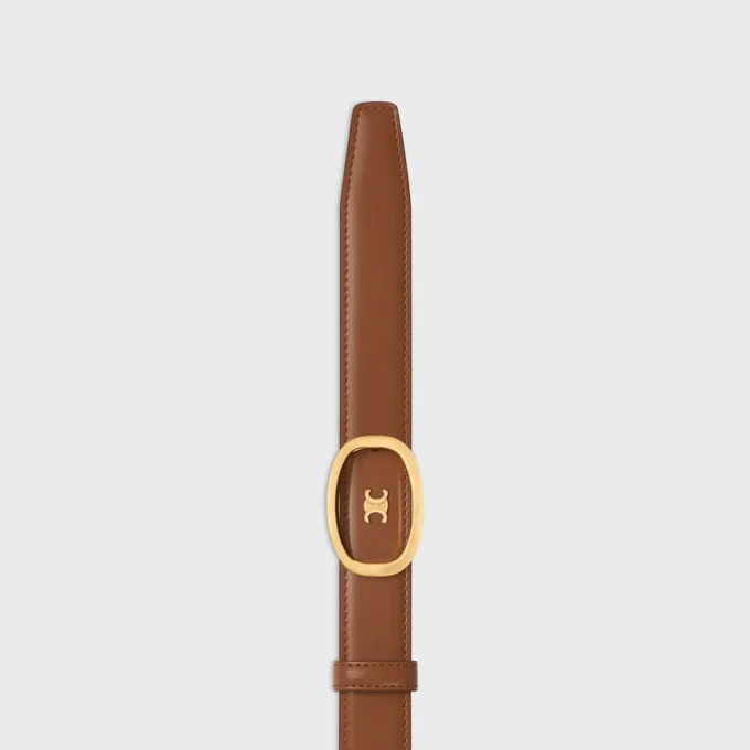 Orta 25 mm Çift Taraflı CELINE Alix Kemer Taurillon Orta 25 mm Çift Taraflı CELINE Alix Kemer Taurillon