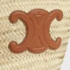 Orta Boy CELINE Classic Panier, Palmiye Yaprakları ve Dana Derisi Orta Boy CELINE Classic Panier, Palmiye Yaprakları ve Dana Derisi