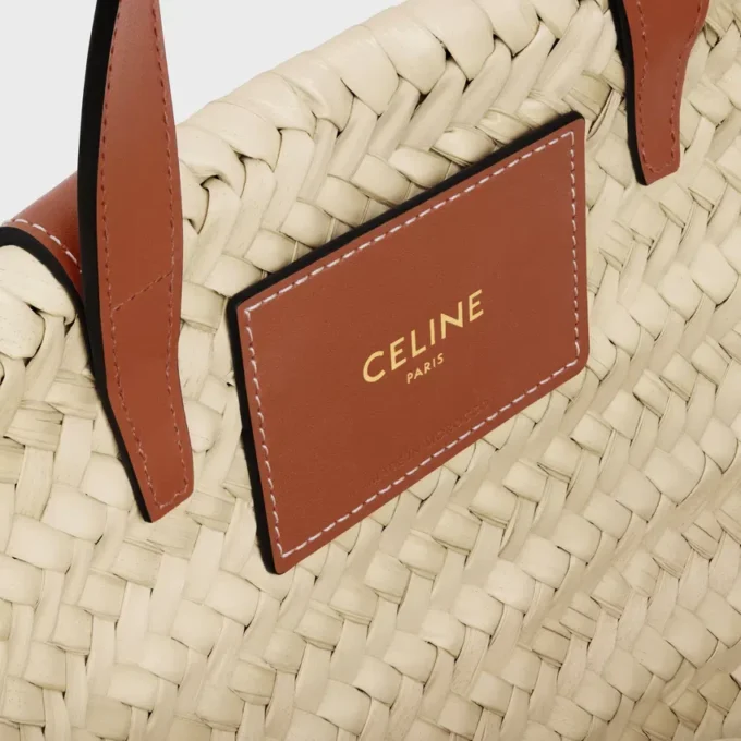 Palmiye Yaprakları ve Dana Derisi Teen CELINE Classic Panier Palmiye Yaprakları ve Dana Derisi Teen CELINE Classic Panier