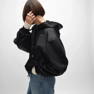 Pamuk Saten Bomber Ceket