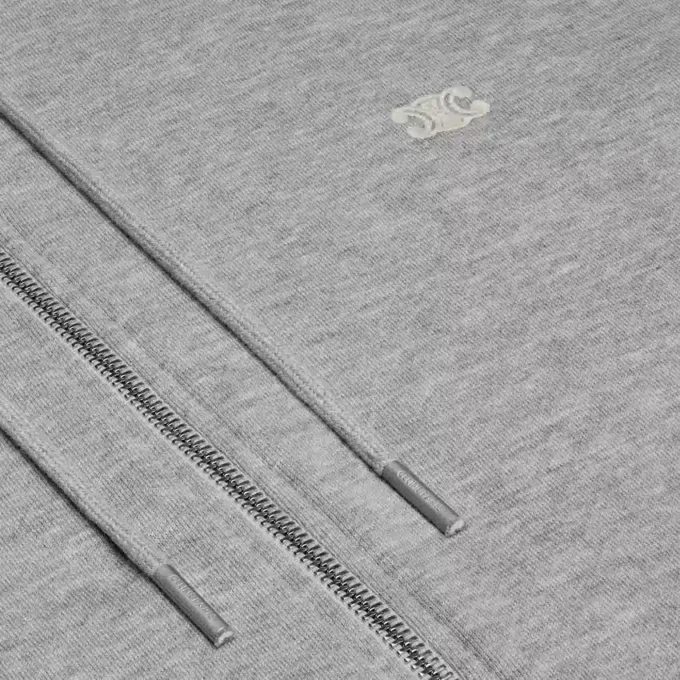 Kaşmir Pamuklu Fermuarlı Kapüşonlu Sweatshirt Kaşmir Pamuklu Fermuarlı Kapüşonlu Sweatshirt