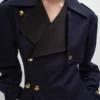 Pamuk ve Yün Gabardin Tux Trençkot Pamuk ve Yün Gabardin Tux Trençkot