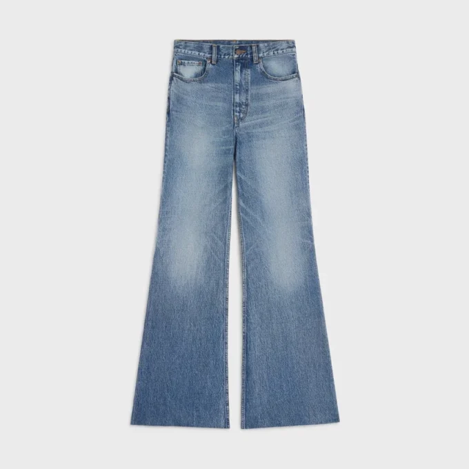 Pamuklu Denim Flare Jeans 001 Pamuklu Denim Flare Jeans 001