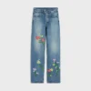 Pamuklu Denim Nakışlı Boyfriend Jeans 001 Pamuklu Denim Nakışlı Boyfriend Jeans 001