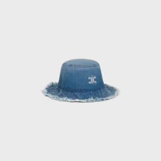 Pamuklu Denim Triomphe Kova Şapka