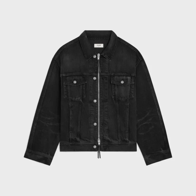 Pamuklu Denim Trucker Ceket Pamuklu Denim Trucker Ceket