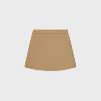 Pamuklu Gabardin Kısa Etek