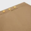 Pamuklu Gabardin Kısa Etek