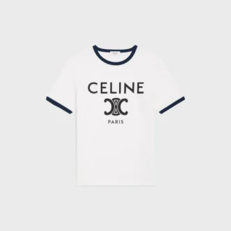 Pamuklu Jersey CELINE Paris Tişört