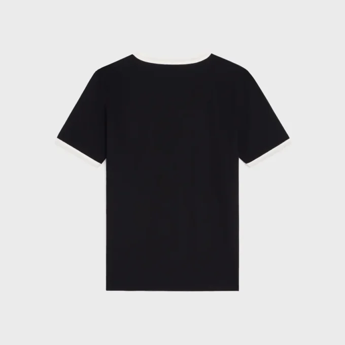 Pamuklu Jersey CELINE Paris Tişört