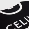 Pamuklu Jersey CELINE Paris Tişört