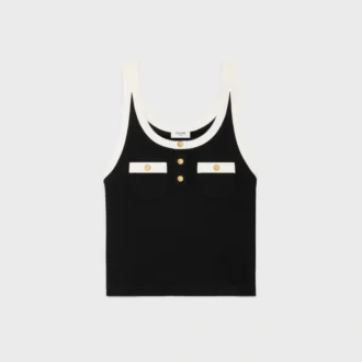 Pamuklu Jersey Kısaltılmış Tank Top
