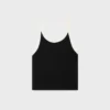 Pamuklu Jersey Kısaltılmış Tank Top