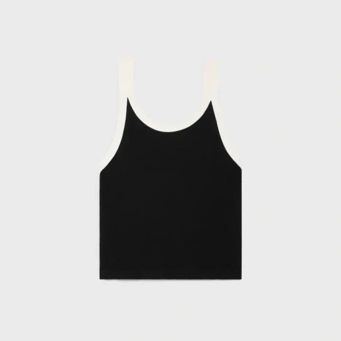Pamuklu Jersey Kısaltılmış Tank Top
