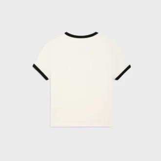 Pamuklu Jersey Kısaltılmış Tişört