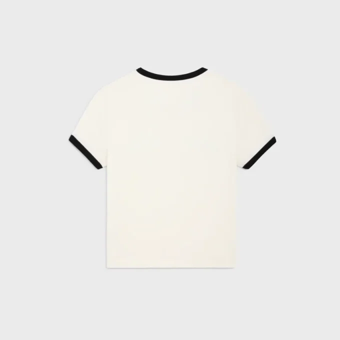 Pamuklu Jersey Kısaltılmış Tişört