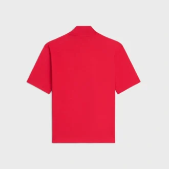 Pamuklu Jersey Mock Neck Tişört