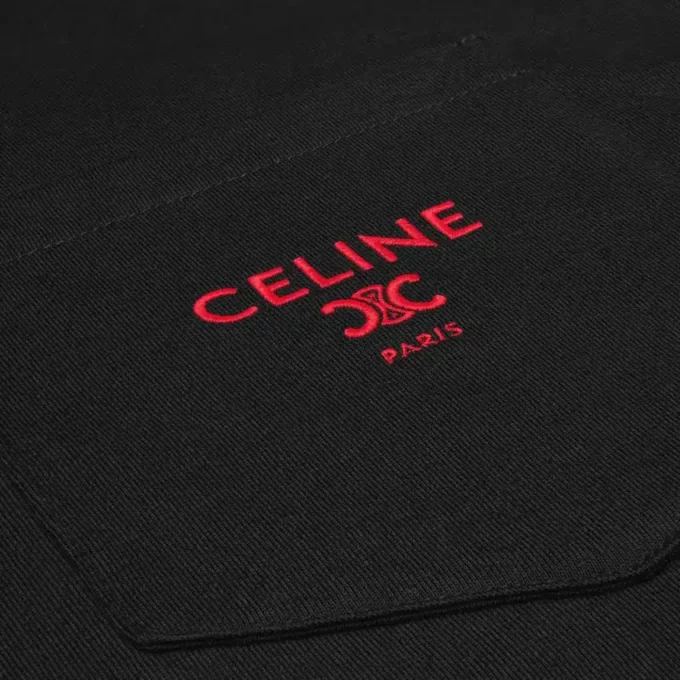 Pamuklu Jersey Mock Neck Tişört Pamuklu Jersey Mock Neck Tişört