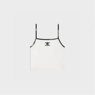 Pamuklu Jersey Triomphe Nakışlı Tank Top