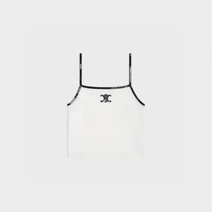 Pamuklu Jersey Triomphe Nakışlı Tank Top Pamuklu Jersey Triomphe Nakışlı Tank Top