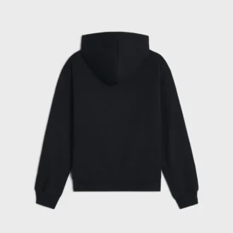 Pamuklu Polar CELINE Bol Kesim Kapüşonlu Sweatshirt Pamuklu Polar CELINE Bol Kesim Kapüşonlu Sweatshirt