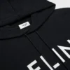 Pamuklu Polar CELINE Bol Kesim Kapüşonlu Sweatshirt Pamuklu Polar CELINE Bol Kesim Kapüşonlu Sweatshirt