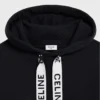 Pamuklu Polar CELINE Bol Kesim Kapüşonlu Sweatshirt Pamuklu Polar CELINE Bol Kesim Kapüşonlu Sweatshirt