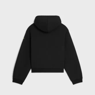 Pamuklu Polar Fermuarlı Kapüşonlu Sweatshirt Pamuklu Polar Fermuarlı Kapüşonlu Sweatshirt