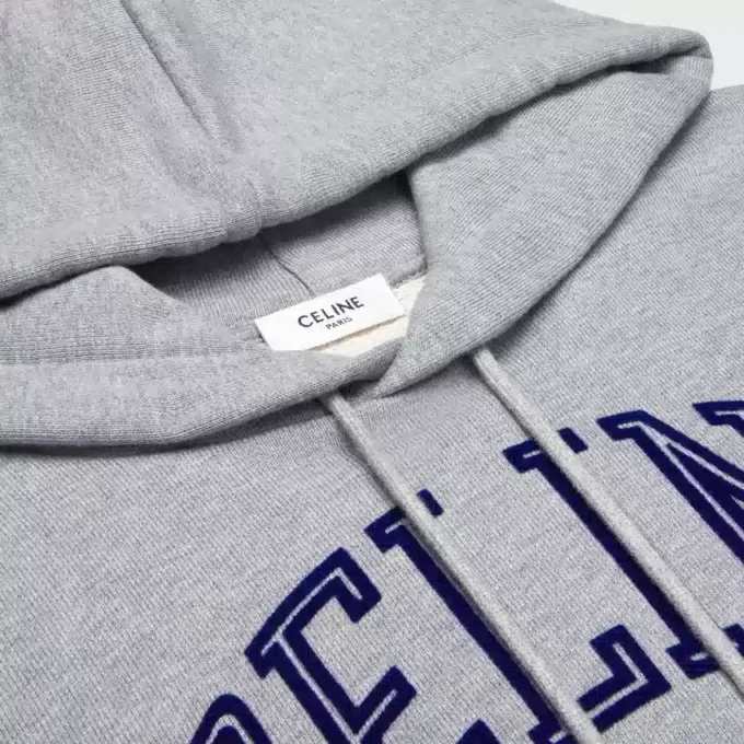 Pamuklu Polar Gevşek Kapüşonlu Sweatshirt