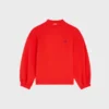 Pamuklu Polar Gevşek Sweatshirt