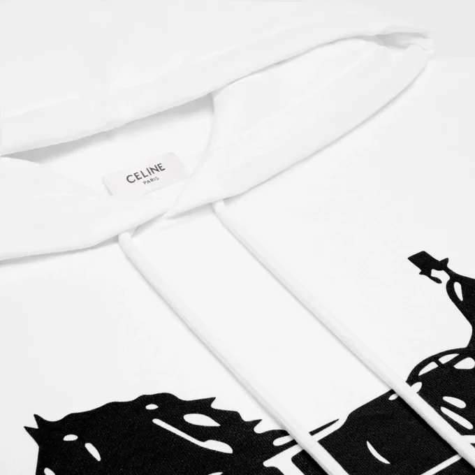 Pamuklu Polar Kapüşonlu Sweatshirt