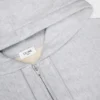 Pamuklu Polar Kısaltılmış Fermuarlı Kapüşonlu Sweatshirt
