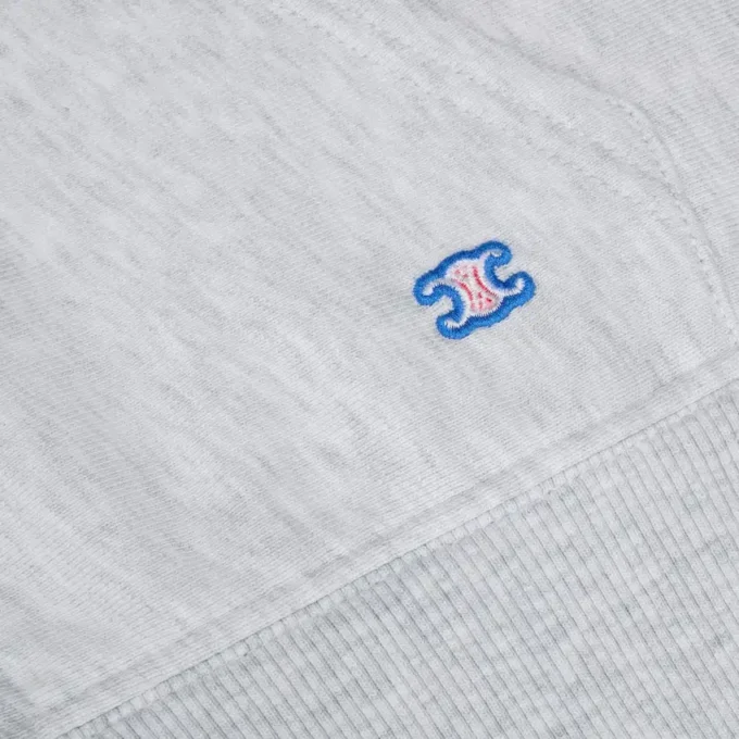 Pamuklu Polar Kısaltılmış Fermuarlı Kapüşonlu Sweatshirt