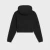 Pamuklu Polar Kısaltılmış Kapüşonlu Sweatshirt Pamuklu Polar Kısaltılmış Kapüşonlu Sweatshirt