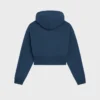 Pamuklu Polar Kısaltılmış Kapüşonlu Sweatshirt Pamuklu Polar Kısaltılmış Kapüşonlu Sweatshirt