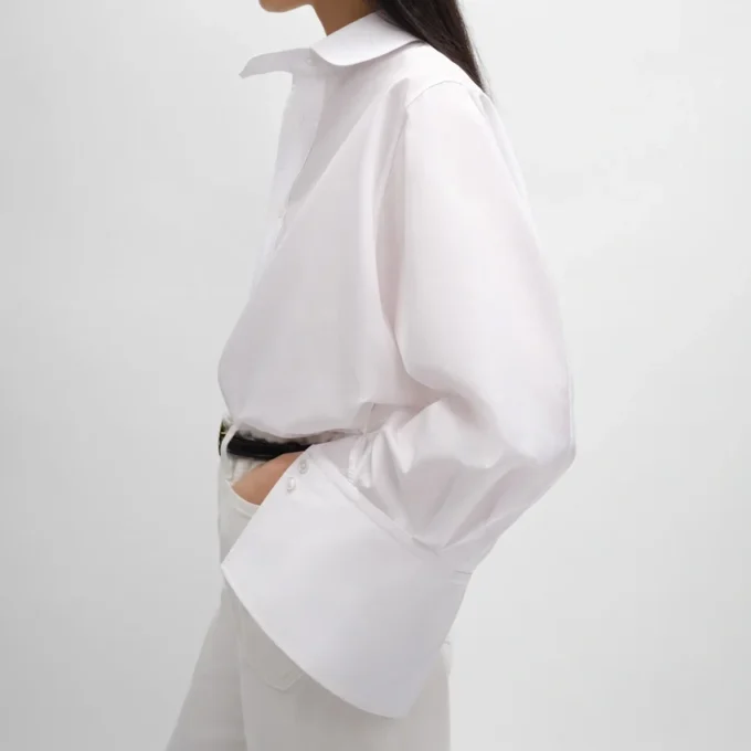 Pamuklu Poplin Oversized Gömlek Pamuklu Poplin Oversized Gömlek