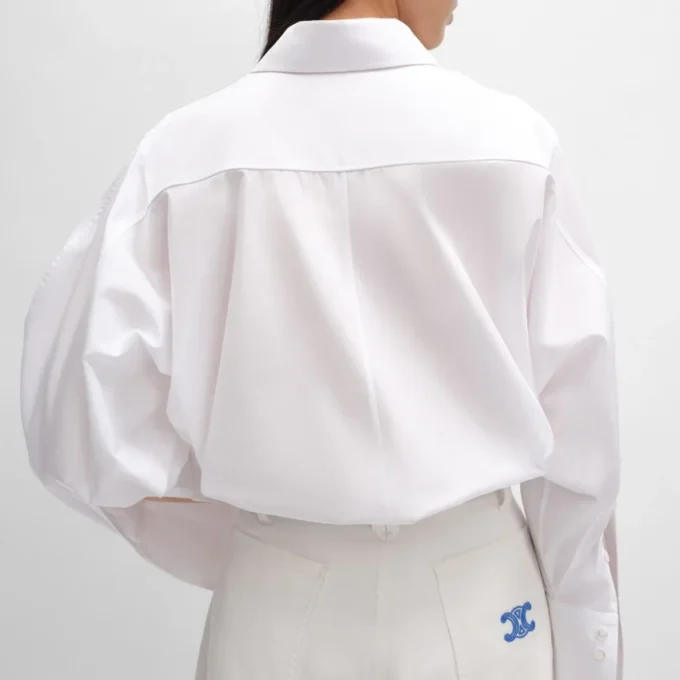 Pamuklu Poplin Oversized Gömlek Pamuklu Poplin Oversized Gömlek