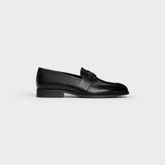 Parlak boğa derisi Malaquais loafer