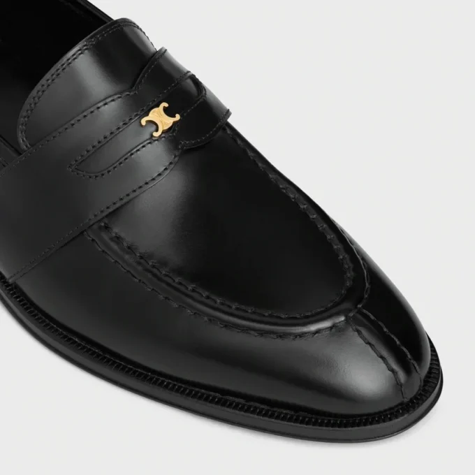Parlak boğa derisi Malaquais loafer Parlak boğa derisi Malaquais loafer