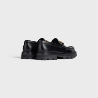 Parlak Boğa Derisi Triomphe Margaret Loafer