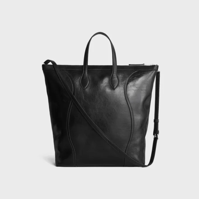 Parlak Dana Derisi Vertical Cabas Luggage