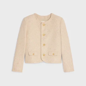 Payetli İpek Tweed Chelsea Ceket