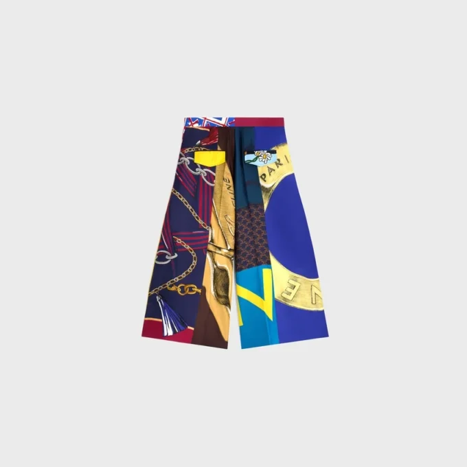 İpek Twill Kısaltılmış Pantolon İpek Twill Kısaltılmış Pantolon