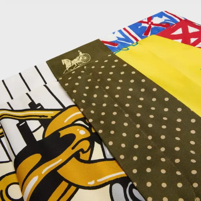 İpek Twill Kısaltılmış Pantolon İpek Twill Kısaltılmış Pantolon