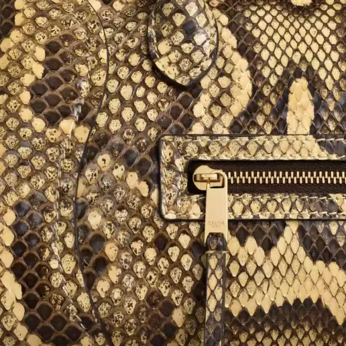 Piton Deri Küçük Luggage Piton Deri Küçük Luggage